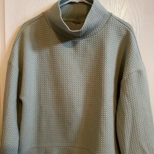 CALIA by Carrie Underwood light Green Textured Mock Neck Pullover.